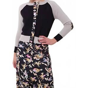 NEW LA PRESTIC OUISTON lorient cardigan in mix noir